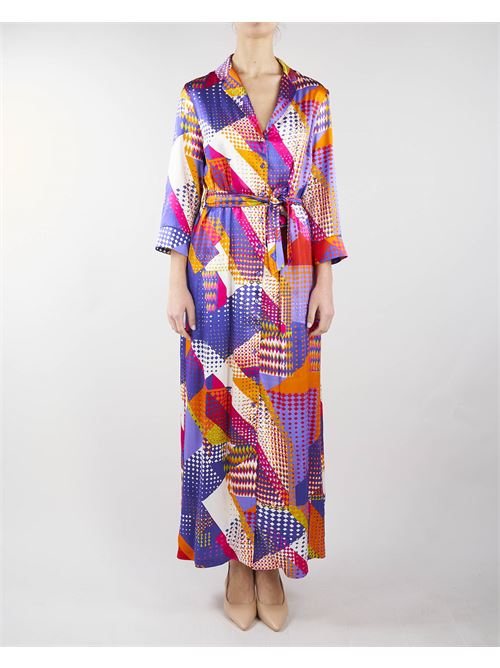 Patchwork print chemisier dress Manila Grace MANILA GRACE | abito | A268VSMA434